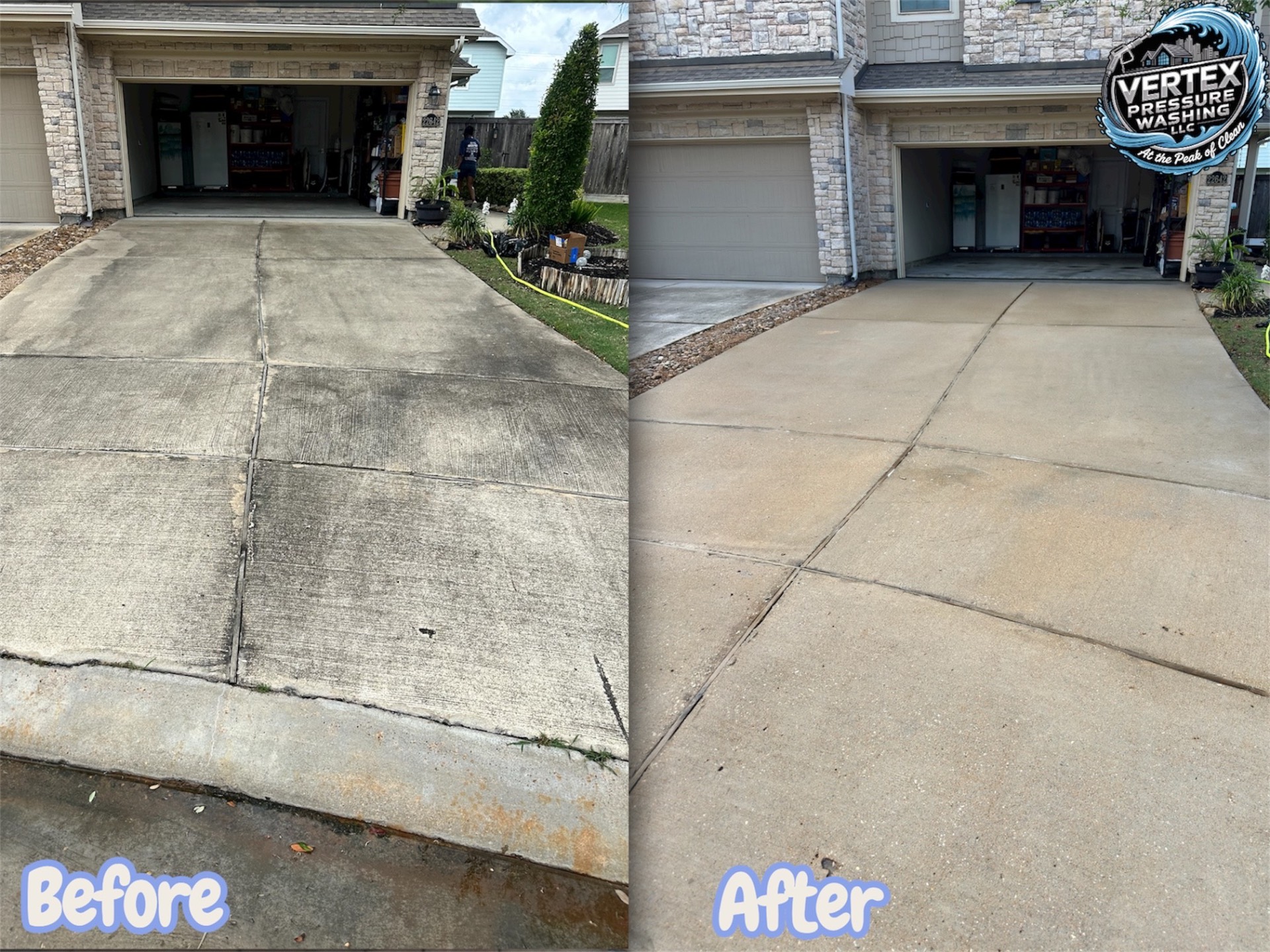 Vertex Pressure Washing before and after — project 4
