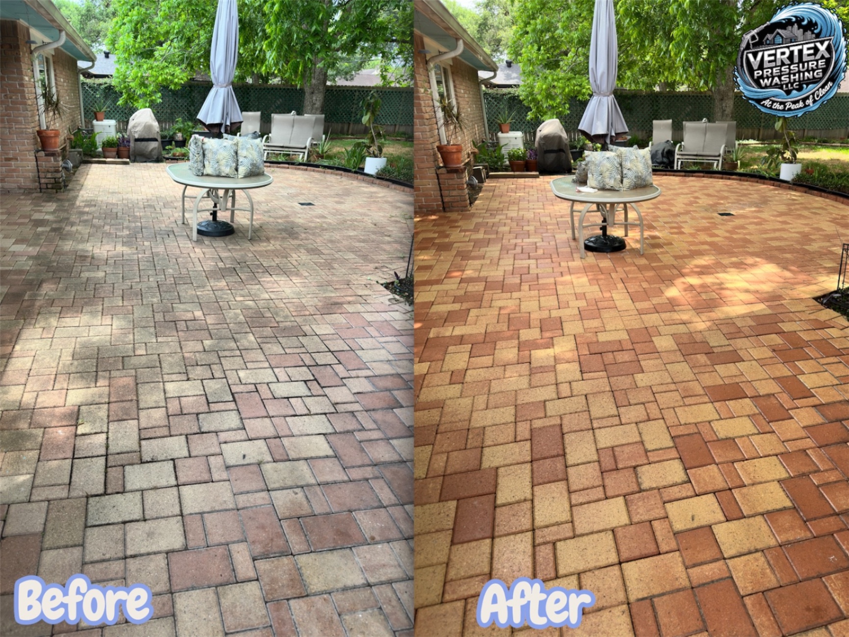 Vertex Pressure Washing before and after — project 1