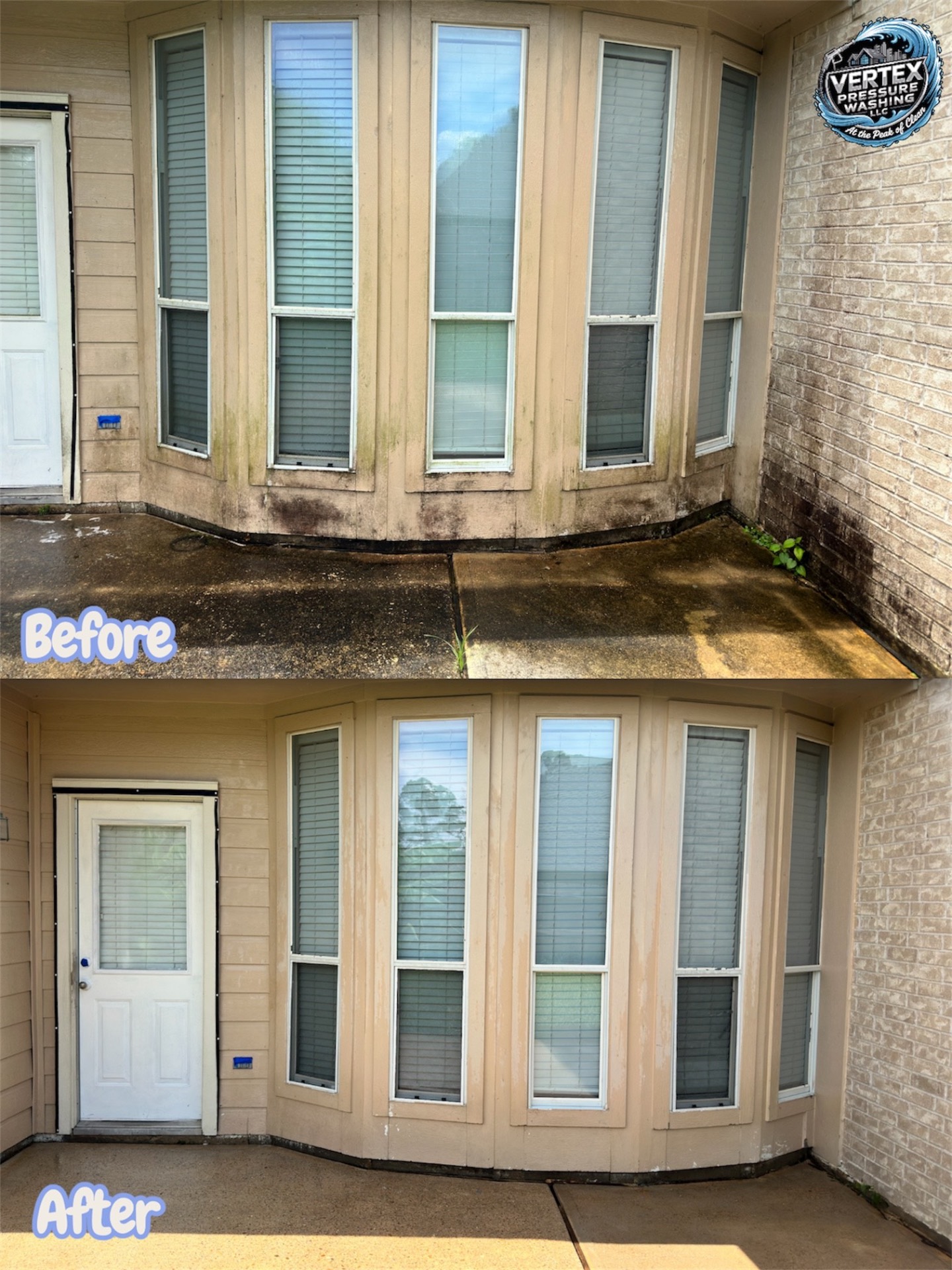 Vertex Pressure Washing before and after — project 2