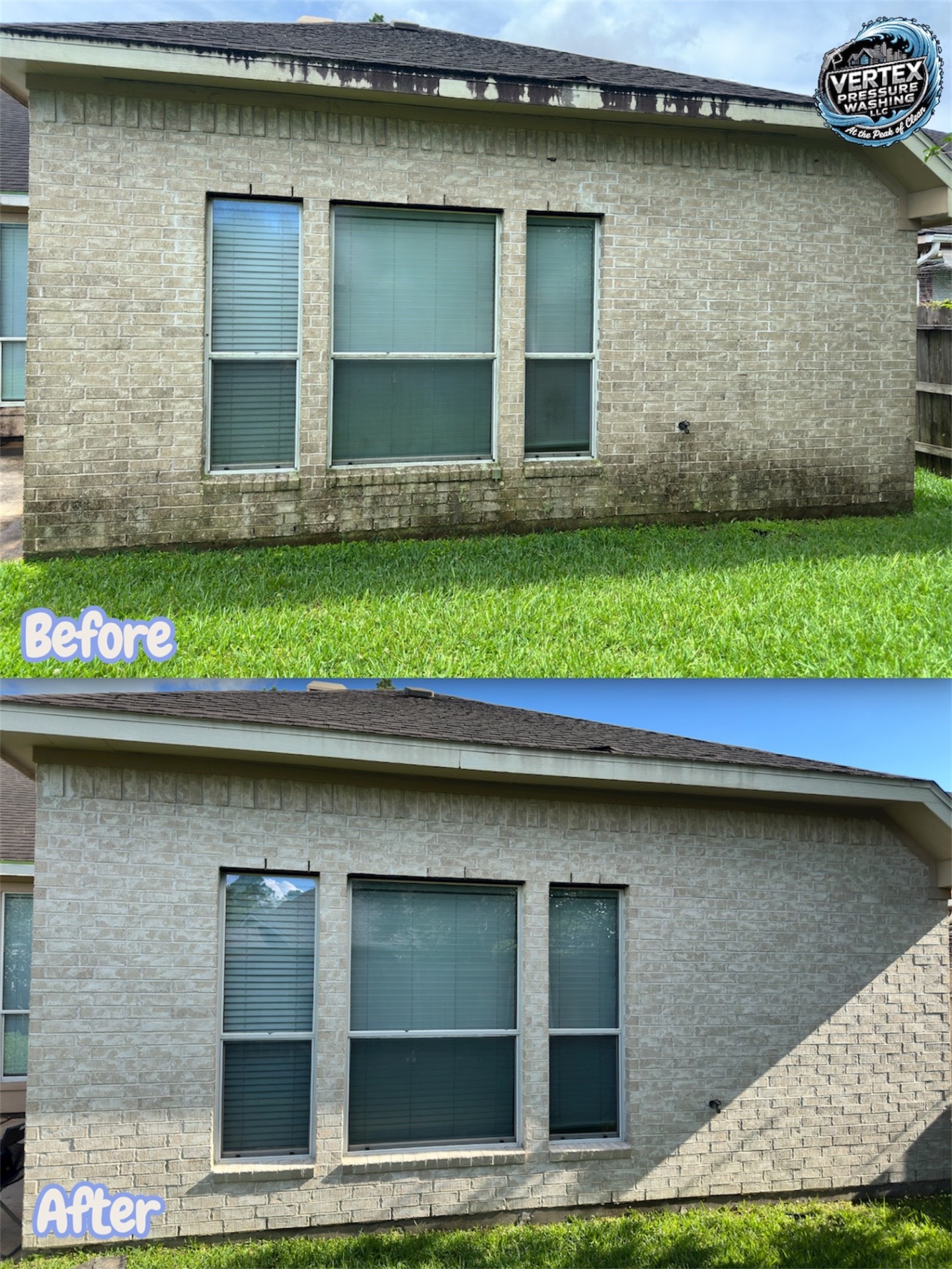 Vertex Pressure Washing before and after — project 5